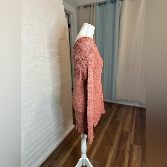 Lucky Brand Crochet Lightweight Long Sleeve Sweater - Picture 6 of 8